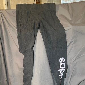 Womens Gray Adidas Leggings